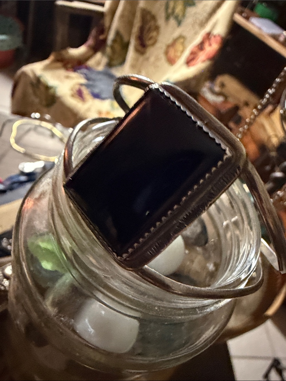 Native onyx Cuff signed CT